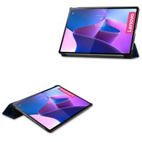 imoshion Trifold Klapphülle für das Lenovo Tab P12 Pro - Dunkelblau