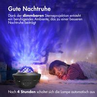 imoshion Sternprojektor - Sternenhimmel - 10 Lichtmodi - Schwarz