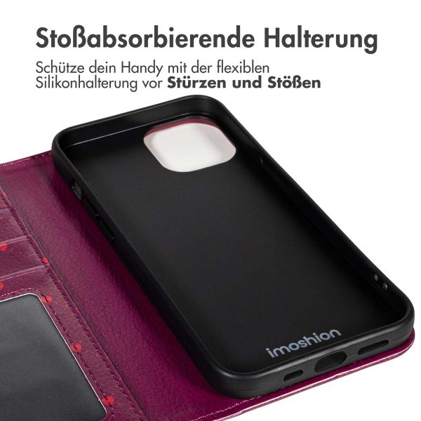 imoshion Design Klapphülle Apple iPhone 15 - Crush Check Coral Dust