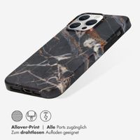 Selencia Aurora Fashion Back Case für das iPhone 15 Pro Max - Strapazierfähige Hülle - 100% recycelt - Schwarzen Marmor