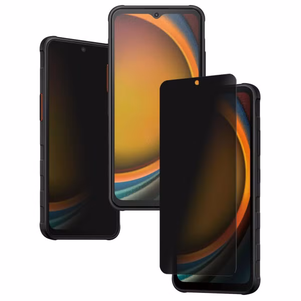 PanzerGlass Ultra Wide Fit Antibakterieller Screen Protector mit Sichtschutz inkl. Applikator Samsung Galaxy Xcover 7 / 6 Pro