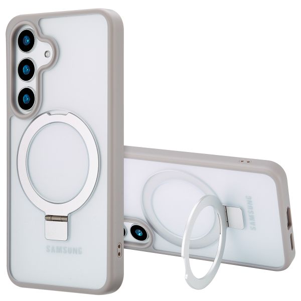 Accezz Ring Stand Backcover mit MagSafe Samsung Galaxy S25 Plus - Grau