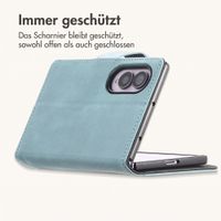 imoshion Luxuriöse Klapphülle Samsung Galaxy Z Fold 8 - Hellblau