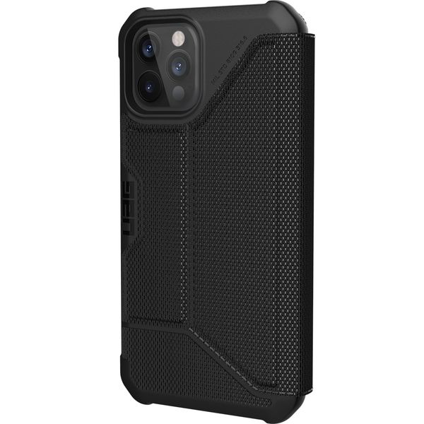 UAG Metropolis Klapphülle iPhone 12 (Pro) - Kevlar Black