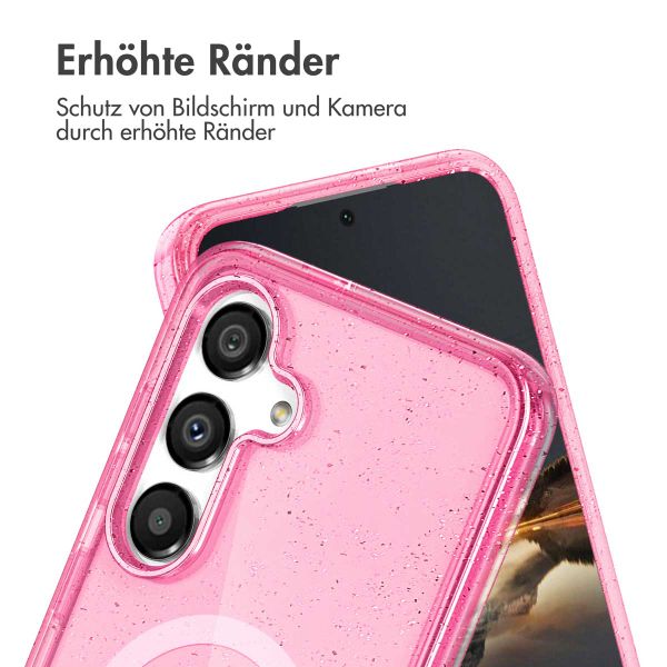 imoshion Sparkle Back Cover mit MagSafe für das Samsung Galaxy S24 - Glitzer Rosa