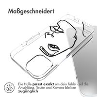 imoshion Design Hülle für das iPhone 14 - Line Art Woman White