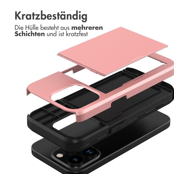 imoshion Backcover mit Kartenfach Apple iPhone 15 Pro - Rosé gold
