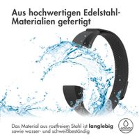 imoshion Magnetisches Milanaise Armband für das  Fitbit Alta (HR) - Größe M - Schwarz