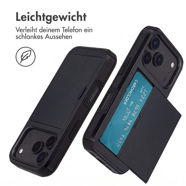 imoshion Backcover mit Kartenfach Apple iPhone 18 Pro / 17 Pro - Schwarz