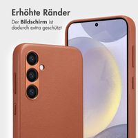 Accezz 2-in-1 Klapphülle aus Leder mit MagSafe Samsung Galaxy S24 Plus - Sienna Brown