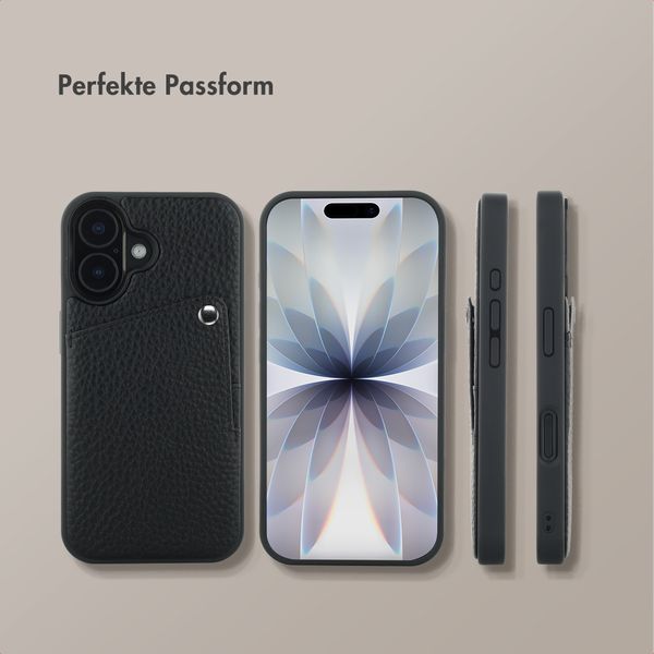 Selencia Riva Back Cover mit Kartenfach Apple iPhone 17 - Schwarz