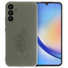 imoshion Design Hülle für das Samsung Galaxy A34 (5G) - Floral Green