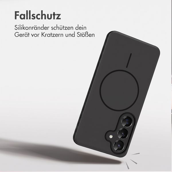 imoshion Color Backcover mit Thin MagSafe Ring Samsung Galaxy S25 / S24 - Schwarz