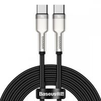 Baseus Cafule Series USB-C-zu-USB-C-Kabel  – Metall – 100 Watt – 2 Meter – Schwarz