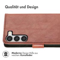 imoshion Luxuriöse Klapphülle Samsung Galaxy S23 - Braun
