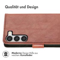 imoshion Luxuriöse Klapphülle für das Samsung Galaxy S23 - Braun