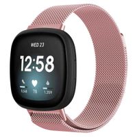 imoshion Mailändische Magnetarmband für das Fitbit Versa 3 - Größe M - Rosa