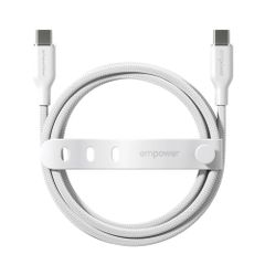 Empower by PanzerGlass Racing USB-C-zu-USB-C Kabel - 60W - 2 Meter - Silver White