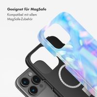 Selencia Vivid Tough Back Cover mit MagSafe für das iPhone 15 Pro Max - Holographic Blue Dream