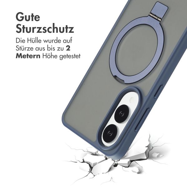 Accezz Ring Stand Backcover mit MagSafe Samsung Galaxy S25 Edge - Blau
