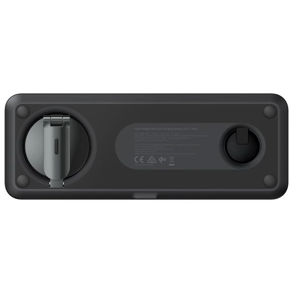 Anker MagGo | Pad 3-in-1 Magnetische kabellose Ladestation - 15 Watt - Kompatibel mit MagSafe und Qi2 - Schwarz