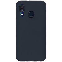 Accezz Liquid Silikoncase Samsung Galaxy A40 - Dunkelblau