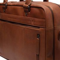 The Chesterfield Brand Boston Laptoptasche 15-15.6 Zoll - Echtes Leder - Cognac