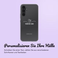 Personalisierte Hülle mit Buchstaben iPhone 15 - Transparent