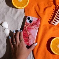 Selencia Vivid Tough Back Cover mit MagSafe für das iPhone 15 Pro Max - Rosy Marble