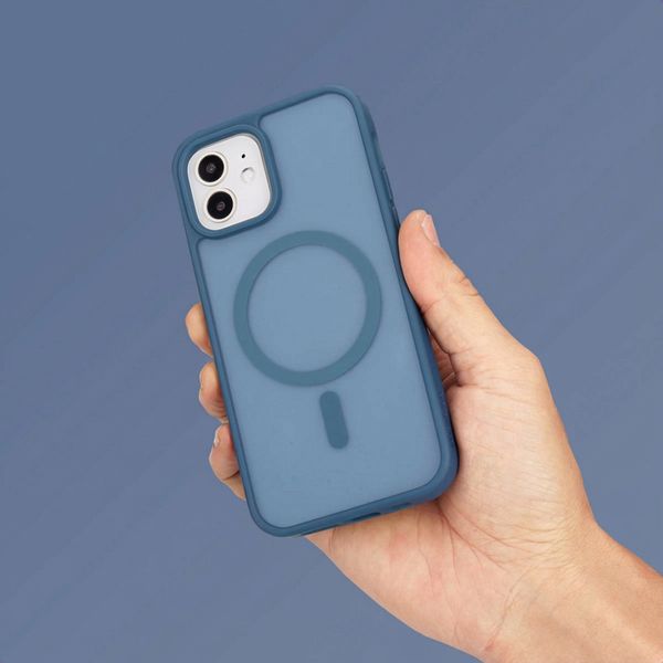 imoshion Color Guard Back Cover mit MagSafe Apple iPhone 12 (Pro) - Dunkelblau