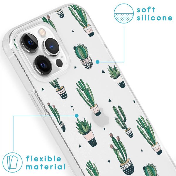 imoshion Design Hülle für das iPhone 13 Pro - Allover Cactus