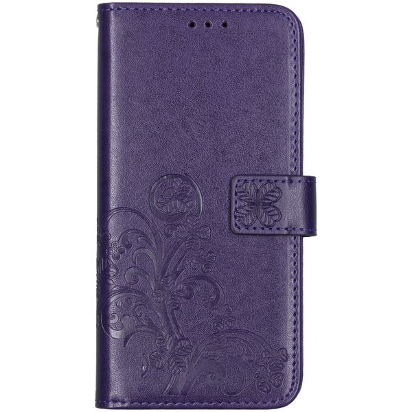 Kleeblumen Klapphülle Motorola One Fusion Plus - Violet