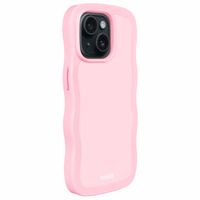 Holdit Wavy Case für das iPhone 14/15 Plus - Pink