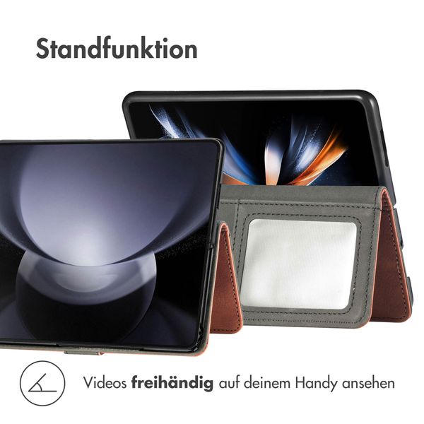 imoshion Luxuriöse Klapphülle für das Samsung Galaxy Z Fold 6 - Braun