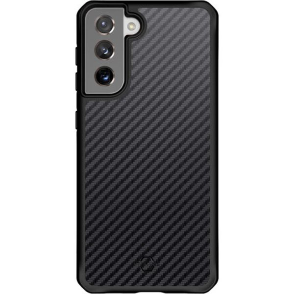 Itskins Hybrid Carbon Backcover Samsung Galaxy S21 - Schwarz