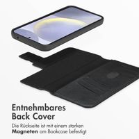 Accezz 2-in-1 Klapphülle aus Leder mit MagSafe Samsung Galaxy S24 Plus - Onyx Black