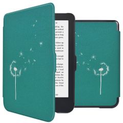 imoshion Design Slim Hard Case Klapphülle Kobo Clara 2E / Tolino Shine 4 - Green Dandelion