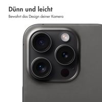 imoshion 2er-Pack Objektivschutz für Kamera für das Apple iPhone 15 Pro / 15 Pro Max - Black Titanium