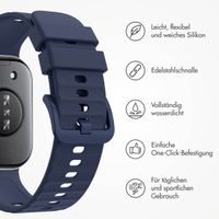 imoshion Silikonband für das  Huawei Watch Fit 4 / 4 Pro - Midnight Blue