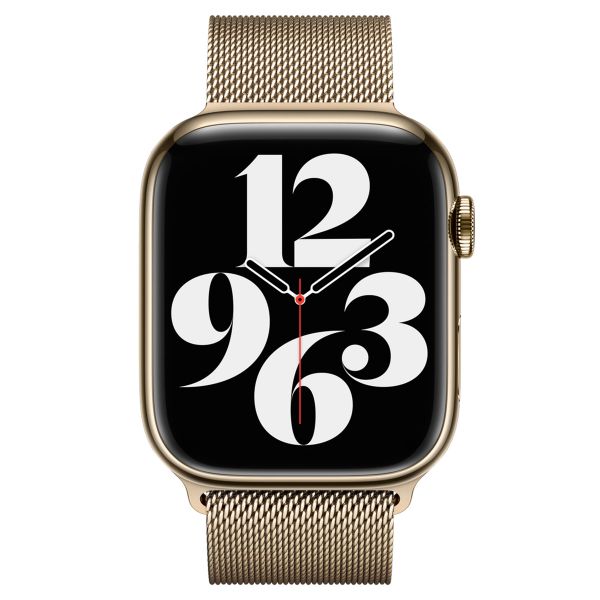 Apple Mailänder Fitness-Armband für das  Apple Watch Series 1 t/m 11 / SE / Ultra (44/45/46/49 mm) - Goud