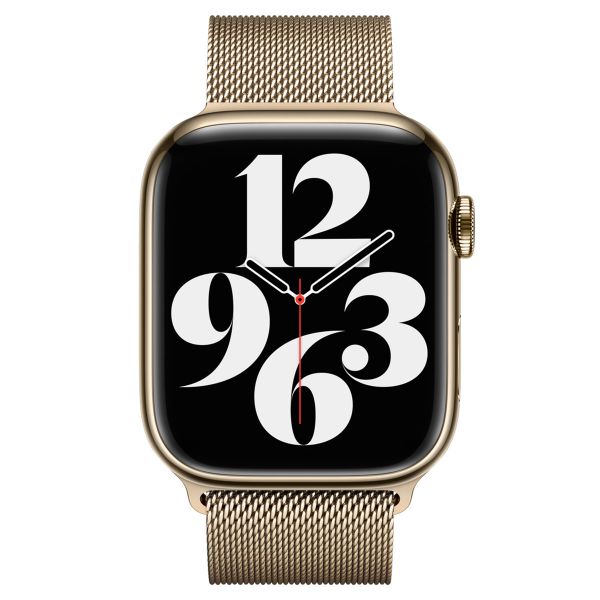 Apple Mailänder Fitness-Armband für Apple Watch Series 1 bis 10 / SE / Ultra (2) (44/45/46/49 mm) - Gold