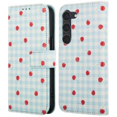 imoshion Design Klapphülle Samsung Galaxy S23 - Cherry Check