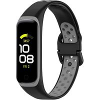 imoshion Silikonband Sport für das Samsung Galaxy Fit 2 - Schwarz / Grau