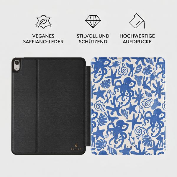 Burga Tablet Case Apple iPad 11 (2025) 11 Zoll A16 / iPad 10 (2022) 10.9 Zoll - Nera