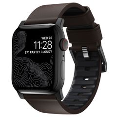 Nomad Active Pro Armband für das  Apple Watch Series 1 t/m 11 / SE / Ultra (44/45/46/49 mm) - Brown / Black