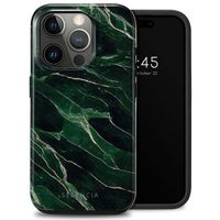 Selencia Vivid Tough Back Cover für das iPhone 15 Pro - Chic Marble Quartz