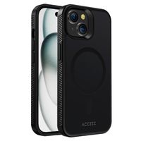 Accezz Rugged Frosted Back Cover mit MagSafe Apple iPhone 15 Plus - Schwarz
