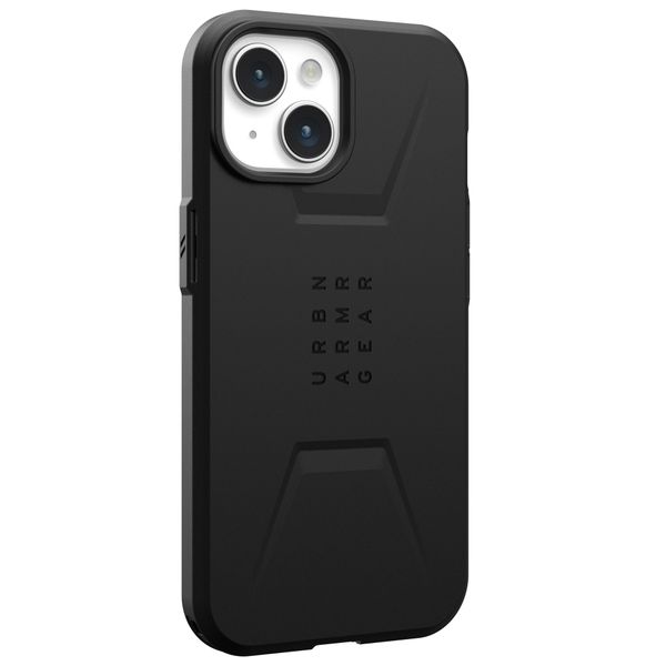 UAG Civilian Backcover MagSafe für das iPhone 15 - Schwarz