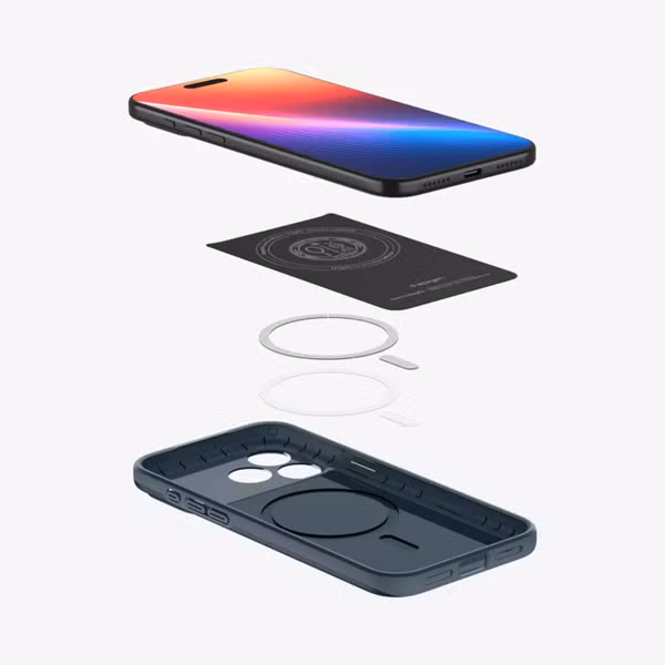 Spigen Thin Fit Backcover mit MagSafe Apple iPhone 17 Pro Max - Metal Slate