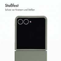 Accezz Liquid Silikoncase mit MagSafe Samsung Galaxy Z Flip 8 - Cooper Green